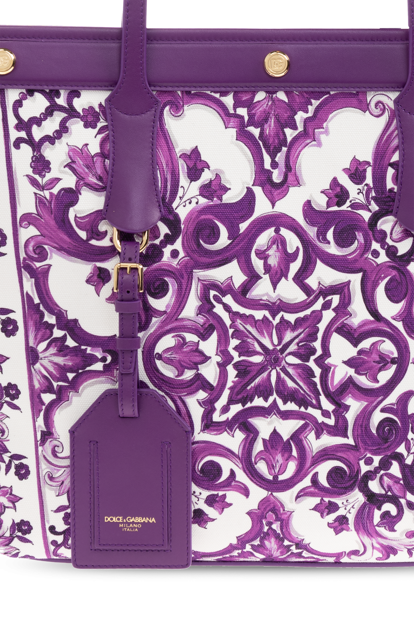 Purple Shopper bag with 